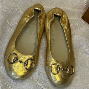 Gucci Gold girl's Ballet Flats